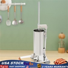 Homemade 8lbs 3.5L Vertical Sausage Stuffer Meat Filler Maker With 8pcs Tubes US