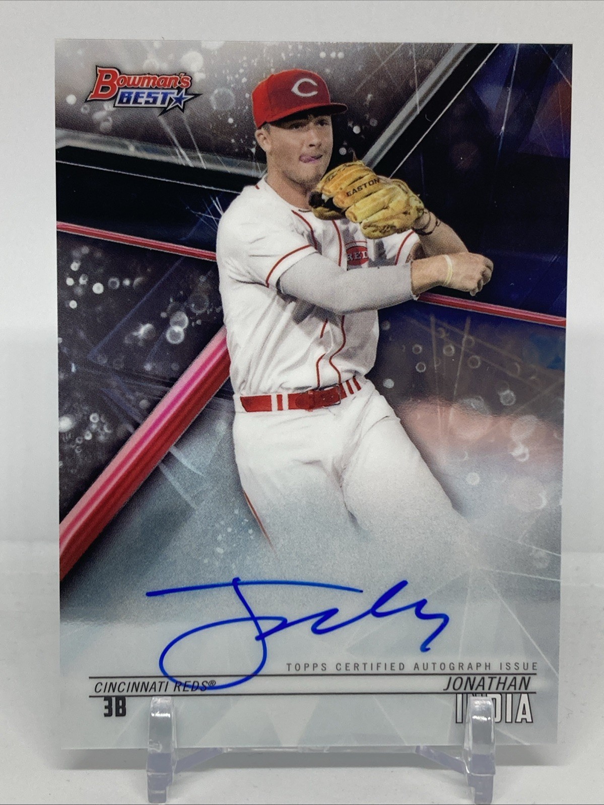 2018 Bowman's Best JONATHAN INDIA Best of 2018 Autograph Reds Royals
