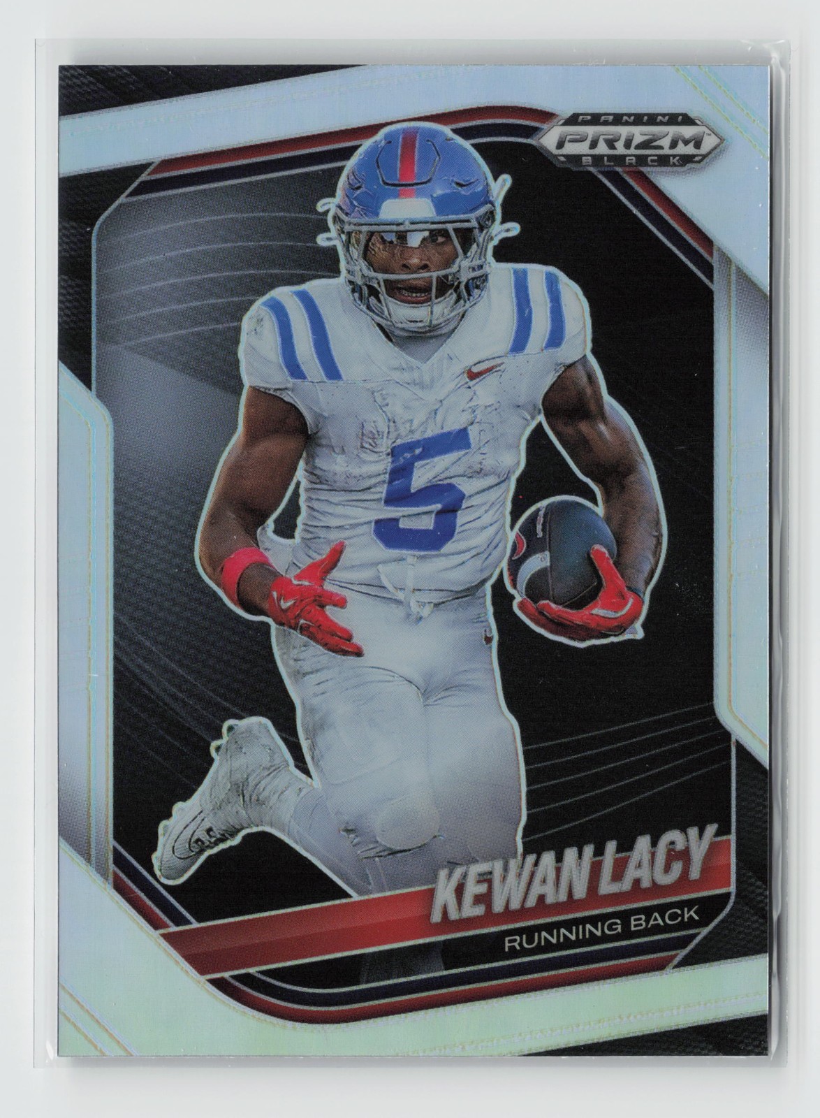 2025 Panini Prizm Black #153 Kewan Lacy Prizms Silver