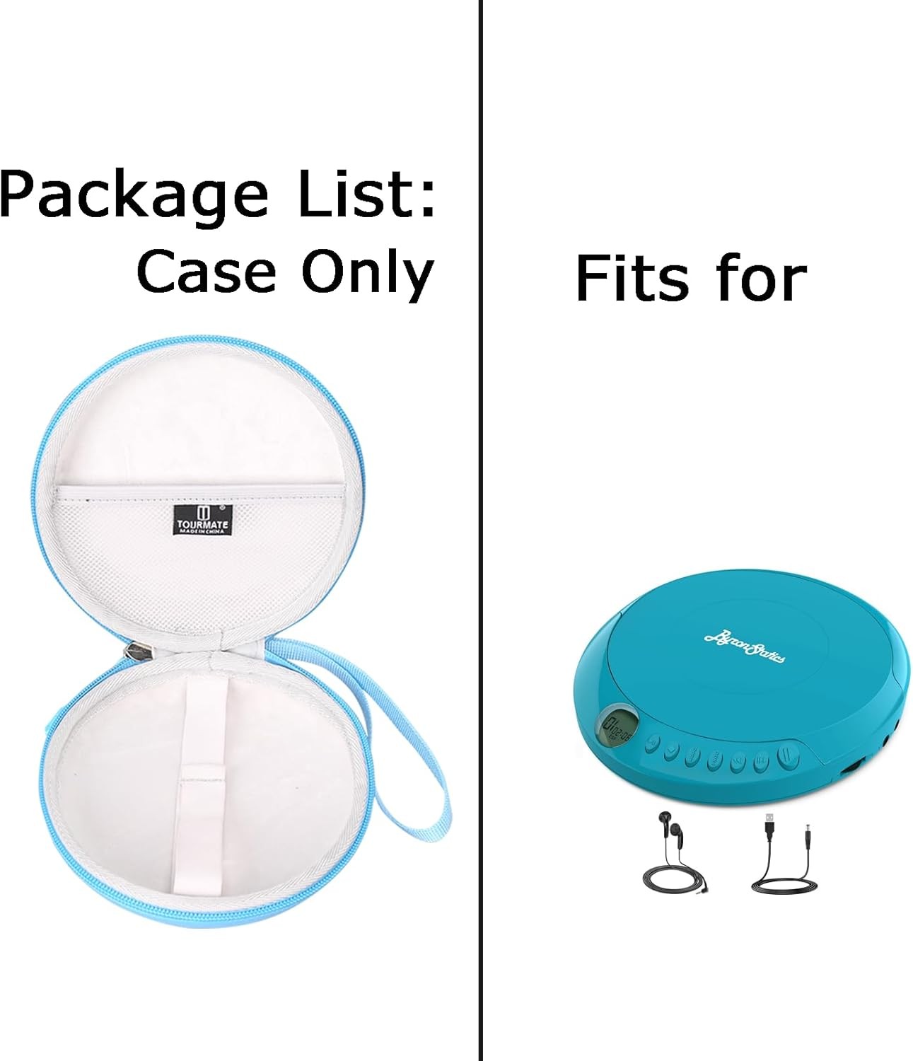 CD Player Case Compatible for ByronStatics PCD220B/GPX PCB319B/PC332B Blue 