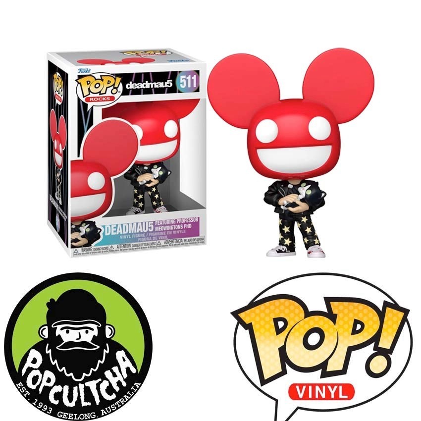 Funko Pop! Rocks #511 deadmau5 Featuring Professor Meowingtons PhD