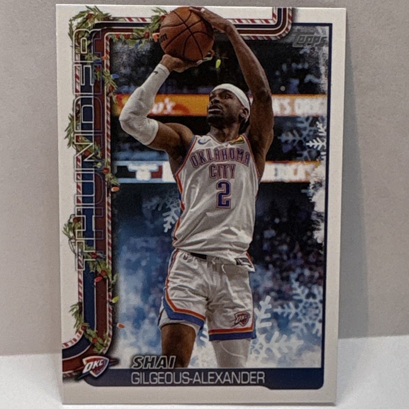2025-26 Topps Holiday Shai Gilgeous-Alexander #H90 Oklahoma City Thunder NBA MVP