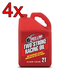 [Case of 4] Red Line Ester 2 Stroke Racing Engine Motor Oil 1 Gallon