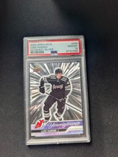 2023-24 UD Series 1 #248 Luke Hughes Young Guns Rookie Silver Outburst PSA 10