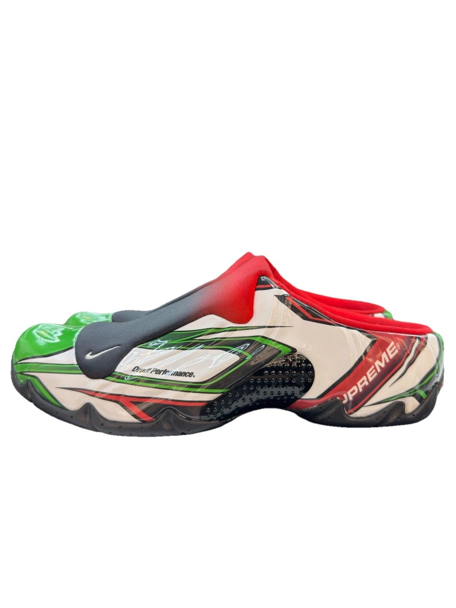 Supreme x Nike Clogposite White Gym Red Green for Sale