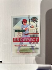 2024 PANINI PROSPECT EDITION BASEBALL HOLO SILVER TYSON LEWIS #150