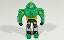 Vintage 1994 Soma Rubber Sonic Rangers Mini Robot Warrior Figure 6 Green Silver