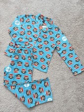 Vintage Y2K NWT Paul Frank Pajama Set Womens cozy Sleepwear PJs Blue Size XL