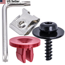 20 Sets T30 Engine Splash Shield Guard Bolt Nut Clip Ford Focus Fusion From Usa 20 Sets T30 Engine Splash Shield Guard Bolt Nut Clip Ford Focus Fusion From Usa