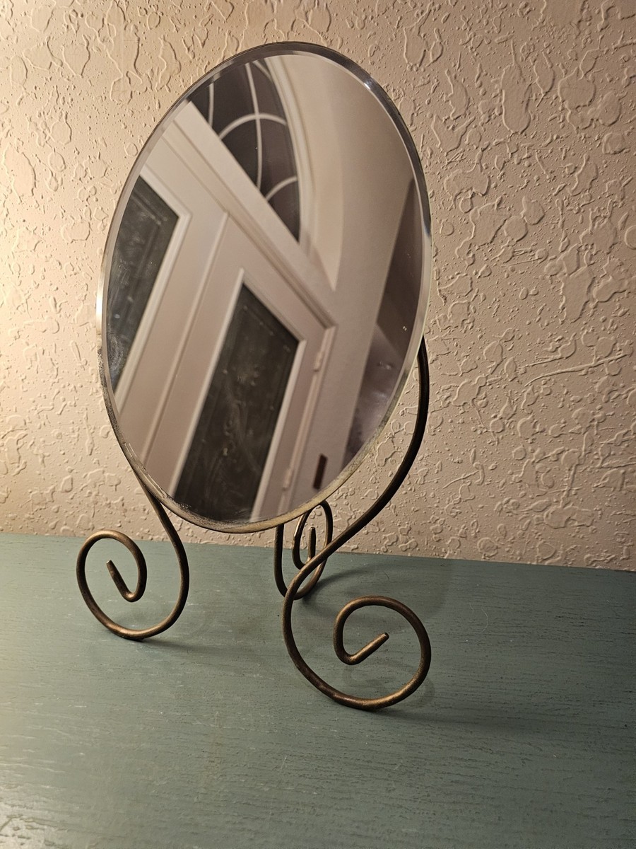 Vintage IKEA 1990's Discontinued Myken Freestanding Beveled Mirror