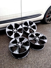 4x HYUNDAI I40 ALLOY WHEELS RIMS 16 INCH 5 STUD GLOSS BLACK 529103Z100