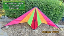 Vintage Action Kites - Moon Dart Stunt Kite w/ Bag - USA