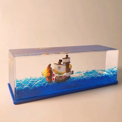 One Piece 3D Drift Bottle Going Merry & Thousand Sunny Ship Desk Decor