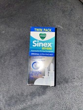 Vicks Sinex Severe Nasal Spray 2 Pack Original Ultra Fine Mist 0.5 Fl New Packs.
