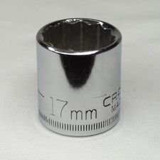 Craftsman 17mm Metric Socket 3/8" Drive 12 Point 44307 G Series Made In USA