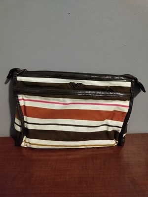 Y2K Roxy Canvas Pouch Cosmetic Bag Makeup Multi Colored