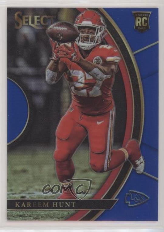 2017 Panini Select Concourse Blue Prizm 82/149 Kareem Hunt #68 01w7