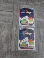 DRUW JONES 2023 BOWMAN CHROME MOJO REFRACTOR/BASE QUANTITY OF 2 ROOKIE CARD.