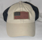 Embroidered Flag Patch Canvas and Mesh Baseball Cap - New — photo 1