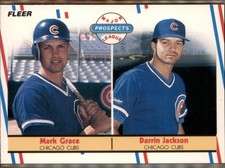 1988 Fleer 641 Mark Grace Darrin Jackson Glossy 1988 Fleer 641 Mark Grace Darrin Jackson Glossy