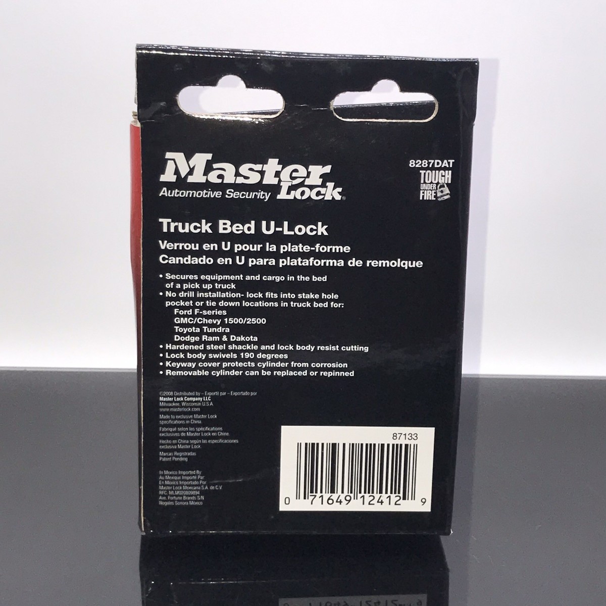 Master Lock 8287DAT Steel Truck Bed U-Lock - A Lock For Locking