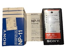 Sony NP-11 BATTERY PACK In Original Box 9.6 V 1000Ah Made In Japan Untested