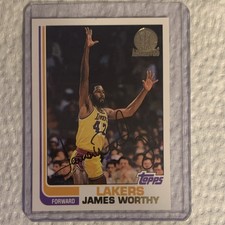 1992-93 Topps Archives #31 James Worthy Autographed Lakers Basketball Card