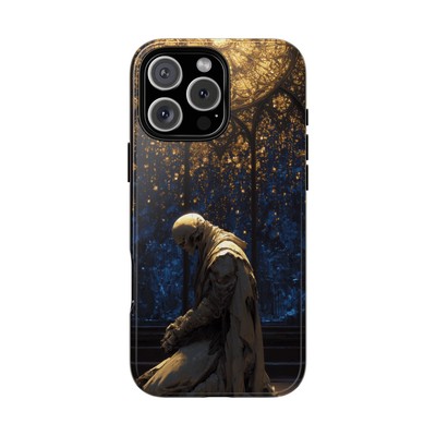 Phone Ink - Case for iPhone/Galaxy/Pixel - Cloaked Skeleton Cathedral