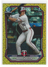 2026 Bowman Marek Houston 1st Chrome Prospects Mojo Refractor Gold Card #D/50