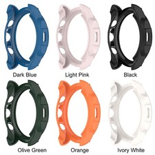 For Fossil Gen 6 42MM/44MM Protective Bumper Case TPU Screen Protector Cover