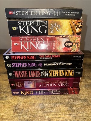 Stephen King Complete Dark Tower Set w/ALL 8 Books & with Wind