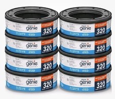 Lot of 8 Diaper Genie Essentials Round Refills, Each Refill Holds 320 Diapers