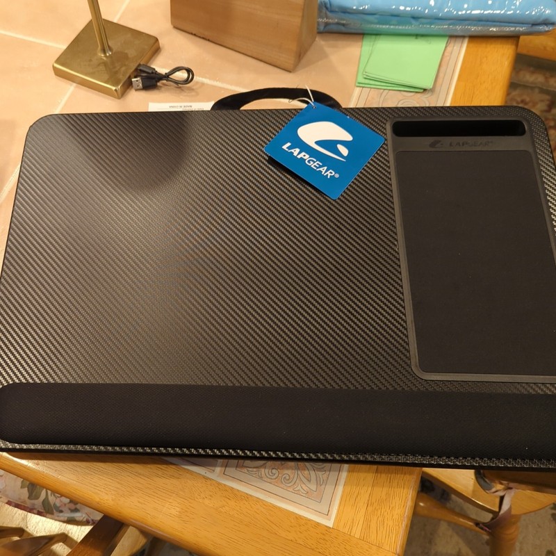 LapGear Home Office  Lap Desk Black Carbon