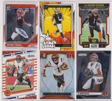 2023-24 Panini NFL Ja'Marr Chase 6 Card Lot Cincinnati Bengals