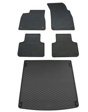 Gummi Fußmatten Kofferraumwanne für Audi Q8 4M 2019- Set Gummimatten Auslage
