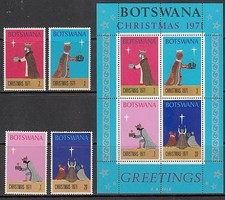 Botswana - Yvert Post 232/5+H.5 ** Mnh Weihnachten