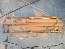 Vintage YANKEE CLIPPER Flexible Flyer Model 13-L Wooden Sled Rare 1940's 50s