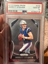 2019 Panini Prizm - Rookies Jarrett Stidham #308 (RC) PSA 10