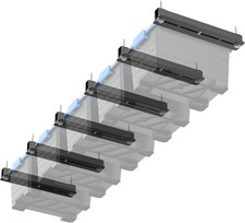 Ceiling Storage Rack, Heavy Duty Overhead Storage Rack for Garage, Adjustable Ce