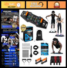 Portable Push Up Board for Full Body Home Workout - Joint Friendly, Motivating Q