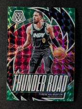 2023-24 Panini Mosaic TYRESE HALIBURTON Mosaic Green Thunder Road #18