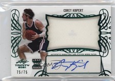 2022-23 Leaf Trinity Flashback Holo Green 75/75 Corey Kispert Patch Auto 1f1