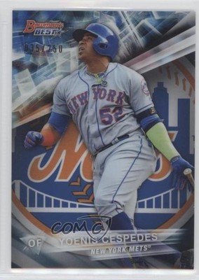 2016 Bowman's Best Blue Refractor 35/250 Yoenis Cespedes #47 fm0