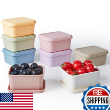 ISSEVE 8oz Silicone Snack Containers for Kids, 1 Cup Reusable Small Containers w