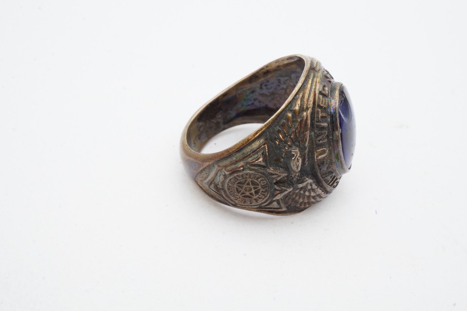 Vintage WWII United States Air Force Sterling Silver 925 Ring Size 7.75 ...