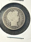 1905 S Barber Dime. VG Condition. Better Mint. 90% Silver.