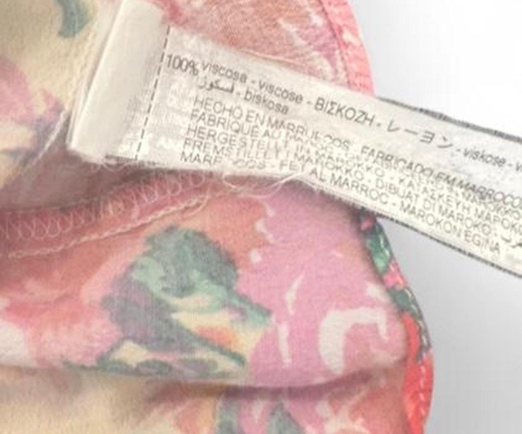 Zara Multicolor Oversized Button Down Floral Blou… - image 6