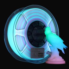 3D Drucker Filament 1,75mm Leuchtendes Regenbogen 1kg Spule für 3D Drucker