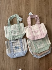 Trader Joe's Mini Canvas Tote Bag Pastel, Quantity One
