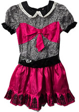 Monster High Draculara Costume Dress 12 14 Girls Glitter Tulle Halloween 2014